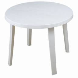 MESA PVC  REDONDA MOR 90X72  BLANCA 1212315151451