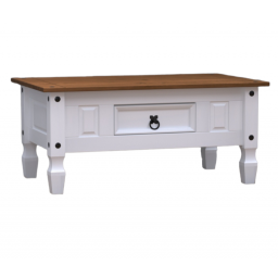 MESA DE LIVING 1 CAJON BLANCO NOGAL MEX CS 211
