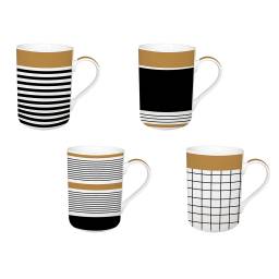 MUG RECTO 340 ML DISEOS GOLD