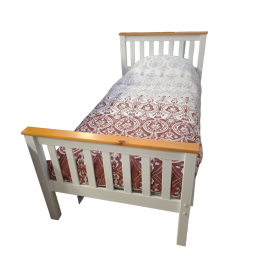 CAMA DE MADERA 1 PLAZAS  TOTA C 033 3,0  MIEL BLANCO