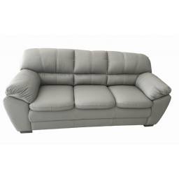 SOFA DE CUERO GOLD 3  LUGARES C1 GRAY LIGHT