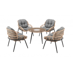 JUEGO DE JARDIN MJ2232 G MESA + 4 SILLAS - PRE VENTA-