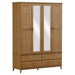 ROPERO PRATA 4 PUERTAS 4 CAJONES 2803