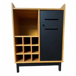 MUEBLE TIPO BAR MADRI 1947 RP ROBLE/PRETO