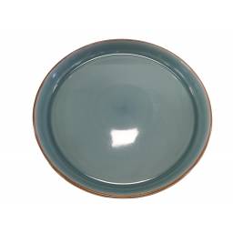 PLATO DE CERAMICA GRANDE VERDE LISO  DA-35-1