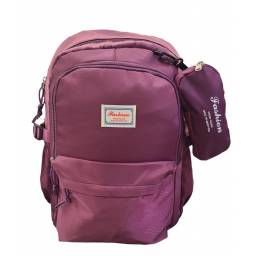 MOCHILA JUVENIL 6036H9 VIOLETA  NEGRA