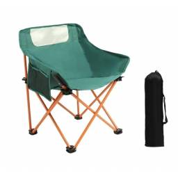 SILLA PLEGABLE EN METAL Y TELA VERDE DB-191-1