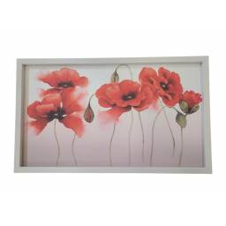 CUADRO DECORATIVO FLORESHOJAS 60X90 M-120