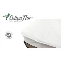 PROTECTOR DE COLCHON IMPERMEABLE 1 PLAZA COTTON FLOR