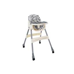 SILLA DE COMER STEPS BEBESIT GRIS/VERDE/ROSA