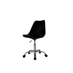 SILLA OFICINA EAMES NEGRA C/RUEDAS OC-487NE