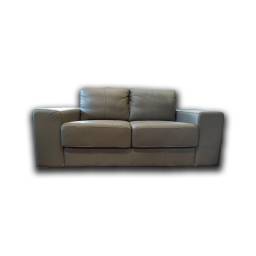 SOFA 100% CUERO COMO 2 CUERPOS C1 GRAY LIGHT