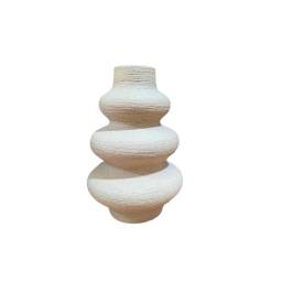 FLORERO BEIGE CERAMICA LARA