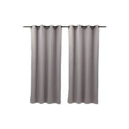 CORTINA 132 x 213 BLACKOUT / GRIS 100% POLIESTER