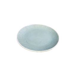 PLATO DE CERAMICA LLANO CHICO VERDE FACETADO