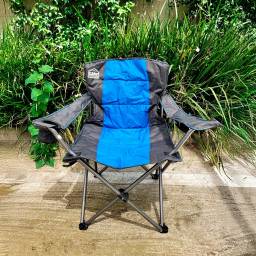 SILLA CAPITAN ACOLCHONADA  AZUL