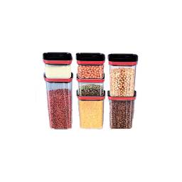 SET 7 TUPPERS CON TAPA AL VACO