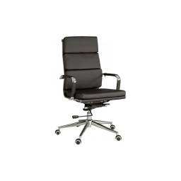 SILLA DE ESCRITORIO DVN PU Y ACERO NEGRO D-105 2460310101