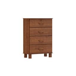 COMODA BRONZE 4 CAJONES IMBUIA 1138TN (NUEVO)