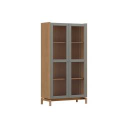 VITRINA BARCELONA 1.90 2 PUERTAS OAK/FERROLACK 2158 VZ