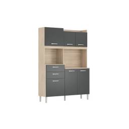 KIT DE COCINA 6 P 2 CAJ HARMONIA AVENA TOUCH/GRIS 96201/163