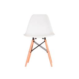 SILLA EAMES GORLERO BLANCO - NEGRO