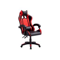 SILLA DE ESCRITORIO GAMER MAX ROJO/NEGRO 1002