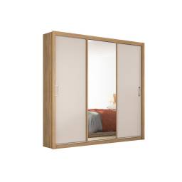 ROPERO RESIDENCE C/ ESPEJO- ALMENDRA/OFF WHITE 32230/140
