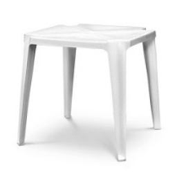 MESA APILABLE EN PVC QUADRO 0.72 x 0.72 BLANCA