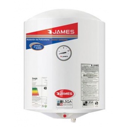 TERMOTANQUE DE ACERO CILINDRICO JAMES 30 LTS