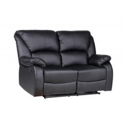 SILLON RECLINABLE 2 CUERPOS SAN JUAN SX-8197-2 - PU NEGRO