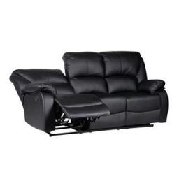 SILLON RECLINABLE 3 CUERPOS SAN JUAN SX-8197-3 - NEGRO