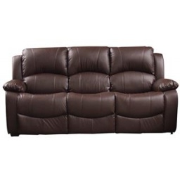SILLON RECLINABLE 3 CUERPOS SAN JUAN SX-8197-3 - PU MARRON