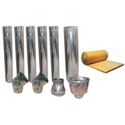 KIT DE INSTALACION INOX TECHO 6" PARA CALEFACTOR VSUR