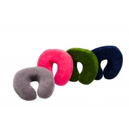 ALMOHADA DE VIAJE VISCO ELSTICA RELAX TRIP AZUL- GRIS