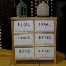 PETIT MUEBLE HOME 6 CAJONES CR219