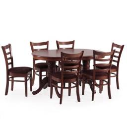 JUEGO DE COMEDOR MACIZO 6 SILLAS SANDY