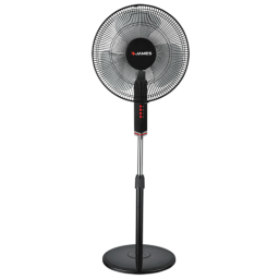 VENTILADOR JAMES VP 170 DE PIE -  NEGRO