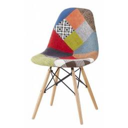 SILLA EAMES TELA DISEO PATCHWORK 83187