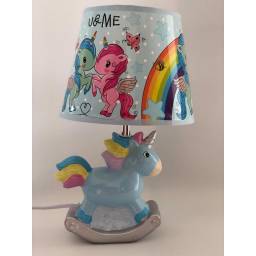 LAMPARA DE MESA UNICORNIO MECEDOR KW01738