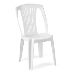 SILLA PVC STELLA SIN POSABRAZOS BLANCA PROGARDEN