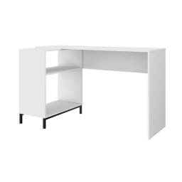 ESCRITORIO  BRV COLOR BLANCO PIES DE METAL NEGRO BMU 178-198