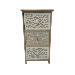 PETIT MUEBLE GRACE 3 CAJONES 36X28X68 CM - GZ 003