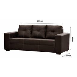 SILLON SAN DIEGO 3 L CUERINA 848154 - 3065 CACAO