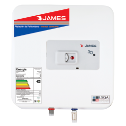 TERMOTANQUE JAMES 30 LTRS ACERO PRISMA