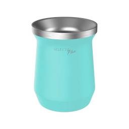 MATE SELECTA 230 ML ACERO INOXIDABLE TURQUESA