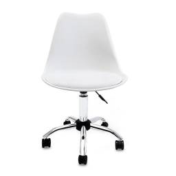 SILLA DE ESCRITORIO SARINEEN OFFICE CROMADA BLANCA 260891