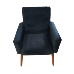 POLTRONA AURORA TERCIOPELO AZUL 101141-750573