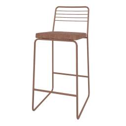 BANQUETA ALTA POZZA PB 31-109 CORTEN/PU