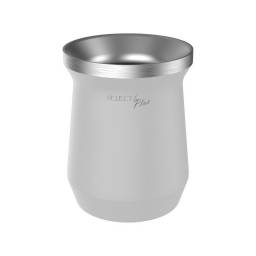 MATE SELECTA 230 ML ACERO INOXIDABLE BLANCO